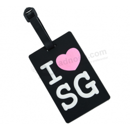 Factory custom pvc suitcase tag 3D rubber tag
