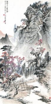 B389风景装饰绘画墙壁背景装饰墨水绘画为家庭装饰