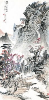 B389 Landschaft dekorative Malerei Wand Hintergrund Dekoration Tuschmalerei für Wohnkultur