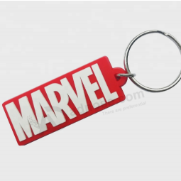 Rubber 2D Keyring Novelty Keychain Key holder Custom name Tag