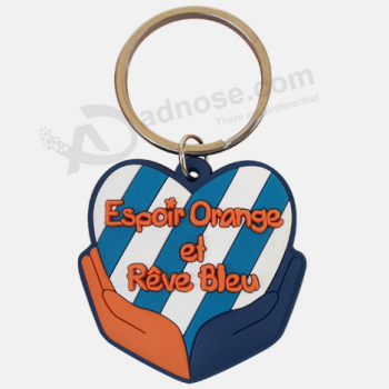 Make Your Own Logo 3D Rubber KeyChain for wedding