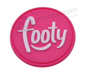 Embossed Rubber Patch Logo Custom 3D Soft Rubber Patch for Clothing