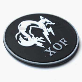 Factory Direct Round PVC Rubber Patch Badge for Apparel