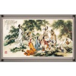 B419 Chinese Background Wall Decoration Ink Painting for Living Room