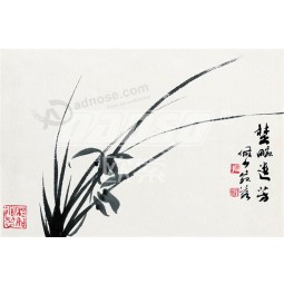 B436 High Definition Chinese Style Orchid Background Wall Decoration Ink Painting