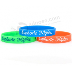 Wristband Custom Fashion glitter rubber silicone bracelet