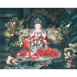 D005 A Buddism Godness Guanyin Decorative Ink Painting Wall Art Printing