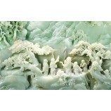 E010 Jade Carving Landscape Decorative Painting Background Wall