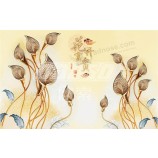 E024 3d Farbe schnitzen Calla Lily Hintergrund Wand dekorative Malerei Wohnkultur