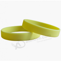 Plain silicone wristbands soft blank silicone bracelet