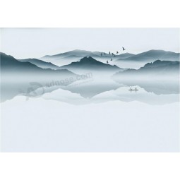 B516 Abstract Landscape Ink Painting Background Wall Decoration Home Decor
