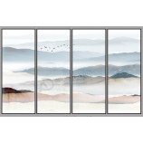 B519 Abstract Paintings of Mountain and Waters TV Background Wall Decoration