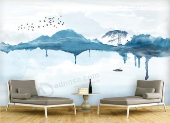 B520 Modern Concise Abstract Landscape Background of Ink and Wash