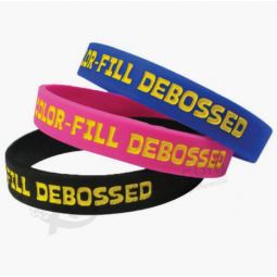 Debossed silicone wristband bulk wholesale silicone wristband