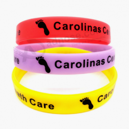 Various cartoon figure print rubber silicone wristbands