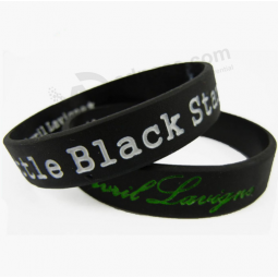 Hot sale silicone wrist bands custom rubber wristband