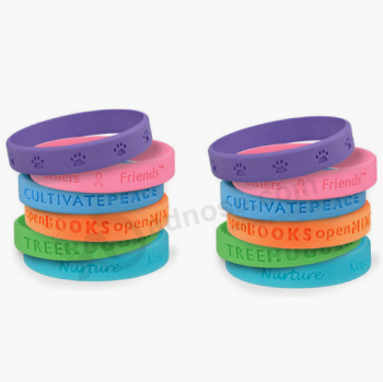 Promotional Custom Bulk silicone bracelet Silicone Wristband