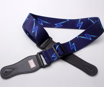 Wholesale Cheap Sublimation Polyester Guitar Strap Custom