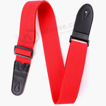 Nylon modern red color guitar strap for music instrument