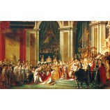 C139 cerimônia de coroação de napoleão pintura a óleo fundo decoração da parede da arte da parede de impressão