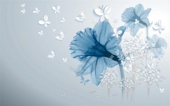 F028 Butterfly Background Decorative Painting Wall Art Printing