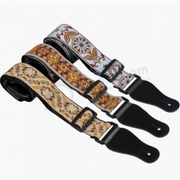 Wholesale Guitar Strap Belt with Genuine Leather Ends