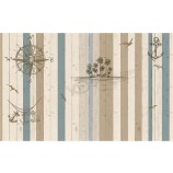 A261 Modern Simple Wood Grain Mediterranean Background Decorative Ink Painting for Living Room