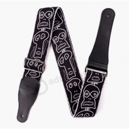 PU Leather End Acoustic Guitar Strap with Metal Buckle