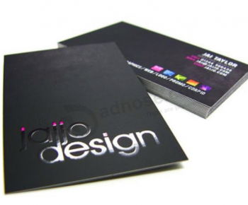 Impresión de tarjetas de presentación en papel privado de diseño libre