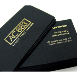 Fancy paper foil gold business name card wholesale