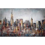 C037 Urban Architectural Landscape Oil Painting TV Background Decorative Mural