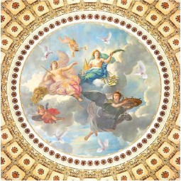 C116 anges bénissent la peinture décorative du plafond de la peinture à l'huile du zénith