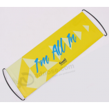 Custom logo printing hand held rolling banner for fans with high quality and any size