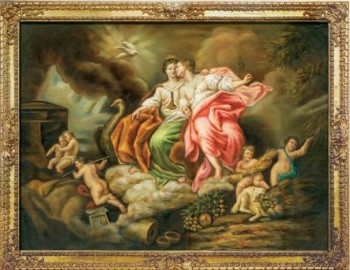 C580 160x118cm figura europeia pintura a óleo da arte da parede decoração de impressão