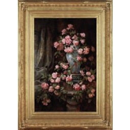 D572 76x115cm美丽的花卉静物油画