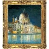 Stampa d'arte eccellente della pittura a olio della città dell'acqua di w576 101x120cm