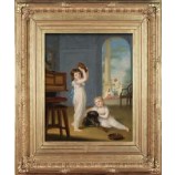 A525 46x57cm Figure Oil Painting Hotel Decorative Painting