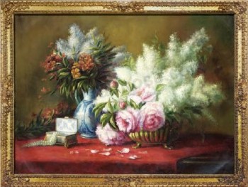 Y547 158x115cm stilleven bloem olieverfschilderij voor hotelkunstwerk