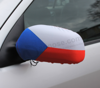 Spandex personalizado bandera nacional cubierta lateral del espejo del coche