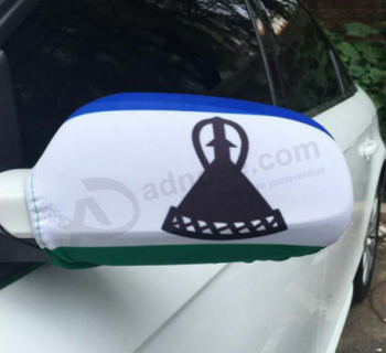 Printed outdoor advertising car rear view mirror flag