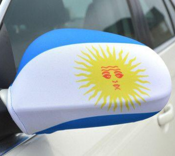 Bandera de la cubierta del espejo de coche de Argentina del calcetín del ala del coche de los fanáticos del fútbol