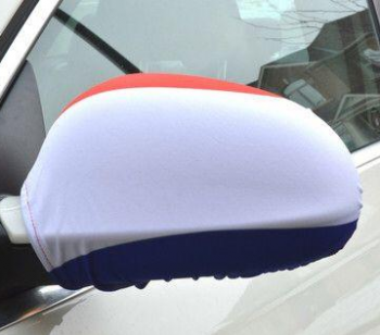 Car rear view mirror cover printed France car mirror cover flag