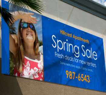 Sample design advertising PVC vinyl flex Banner