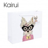 2019 Hote sale cat pattern design gift custom paper shopping bag