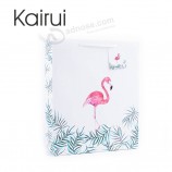 Atacado adorável animal dos desenhos animados artesanato flamingo compras saco de papel de presente