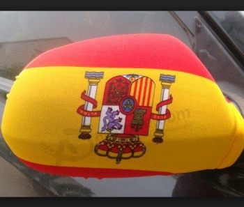 Espagne pays voiture miroir couverture design personnalisé drapeau aile de la voiture