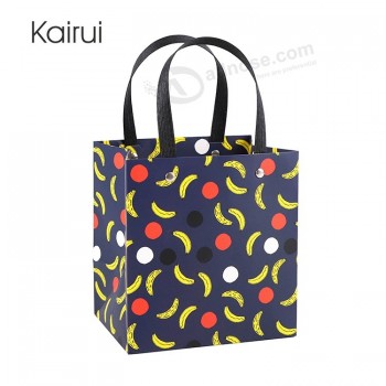 Hot selling customized design luxury paper shopping bag with handle and high quality