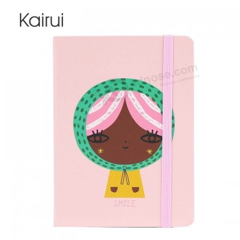 High quality multi-color girls cute carton notebook with your logo