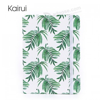 Hot sale recycled leaf pattern classmate a6 notebook with high quality
