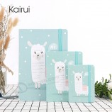 Cartoon animal colorful writing korean eco school notebook with your logo